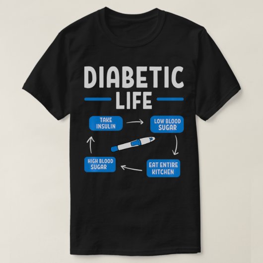 Funny Diabetic Life Diabetes Awareness Pullover (Design voorkant)