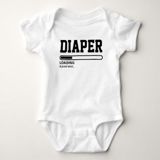 Funny Diaper laden alsjeblieft wacht op Baby Bodys Romper