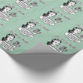 Funny Dice - Ik wil graag bedanken Cadeaupapier (Hoek)