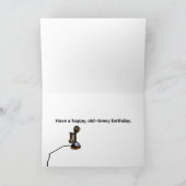 Funny die op honing staart tijdens de avondmaaltij kaart (Binnen)