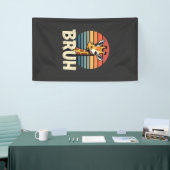 Funny dier giraffe meme gezicht festieve kerst t-s spandoek (Beurs)