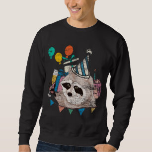 Funny Dierenvriend Birthday Party Forest Animal Ra Trui