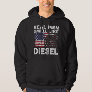 Funny Diesel Mechanic Gift, echte Mannen die net a Hoodie