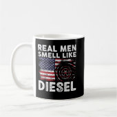 Funny Diesel Mechanic Gift, echte Mannen die net a Koffiemok (Links)