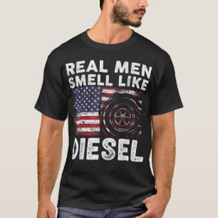Funny Diesel Mechanic Gift, echte Mannen die net a T-shirt