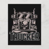 Funny Diesel Trucker Big Rig Semi Flyer (Voorkant)