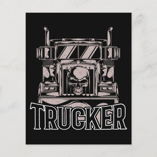 Funny Diesel Trucker Big Rig Semi Flyer (Voorkant)