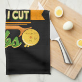 Funny Diet Humor - Hoe ik koolhydraten snijd - Piz Theedoek (Quarter Fold)