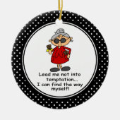 Funny Diet Humor kerstversiering Keramisch Ornament (Voorkant)
