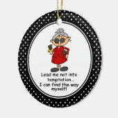 Funny Diet Humor kerstversiering Keramisch Ornament (Links)