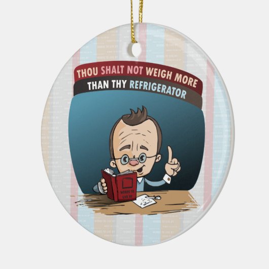 Funny Diet Losing Gewicht Keramisch Ornament (Links)