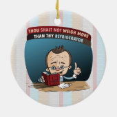 Funny Diet Losing Gewicht Keramisch Ornament (Achterkant)