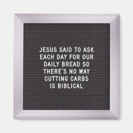 Funny Diet Quotes - Letter Board Magnet 2.3