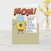 Funny Dig bij pap Moederdag Kaart (Gele Bloem)