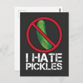 Funny Dill Cucumber Hater Humor ik haat Pickles Briefkaart (Voorkant / Achterkant)