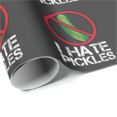 Funny Dill Cucumber Hater Humor ik haat Pickles Cadeaupapier (Rol Hoek)