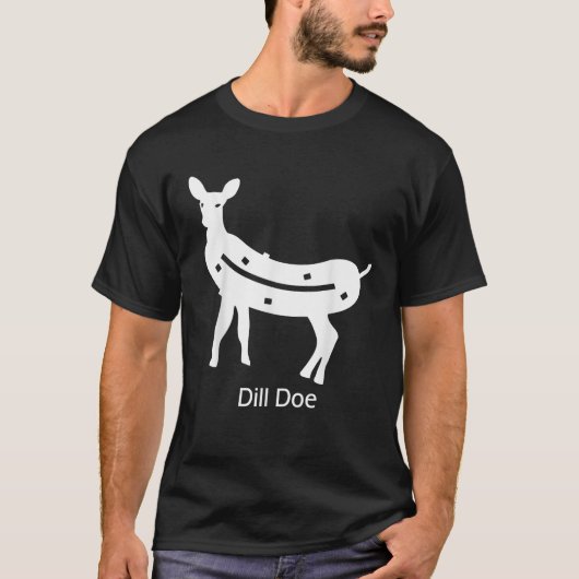 Funny dill doe reindeer pickles naughty Dill Doe D T-shirt (Voorkant)