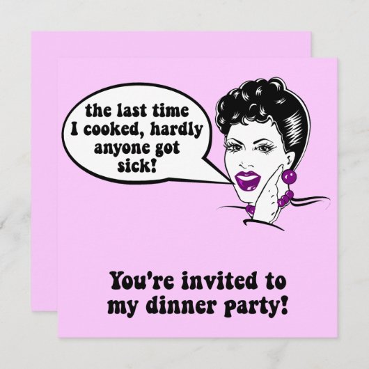 Funny-diner Kaart (Voorkant / Achterkant)