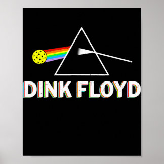 Funny Dink Player Retro Pickleball Mannen Poster