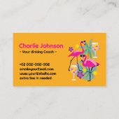 Funny Dinking coach Pickleball Visitekaartje (Achterkant)