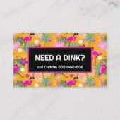 Funny Dinking coach Pickleball Visitekaartje (Voorkant)