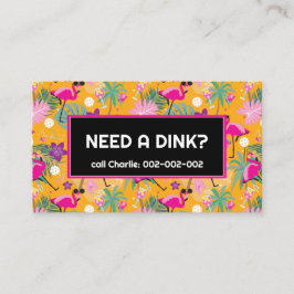 Funny Dinking coach Pickleball Visitekaartje