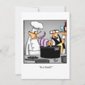 Funny Dinner Invitations "Spectickles" Humor Kaart (Voorkant)