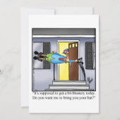 Funny Dinner Invitations "Spectickles" Humor Kaart (Voorkant)