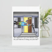 Funny Dinner Invitations "Spectickles" Humor Kaart (Staand voorkant)