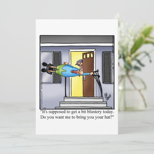 Funny Dinner Invitations "Spectickles" Humor Kaart (Staand voorkant)