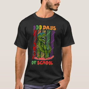 Funny Dino 100 dagen van de school 100 dagen oud R T-shirt