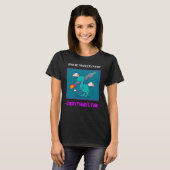 Funny Dinosaur Asteroid Alles is prima T-shirt (Voorkant volledig)