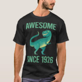 Funny Dinosaur - Awesome Since 1926 T-shirt (Voorkant)