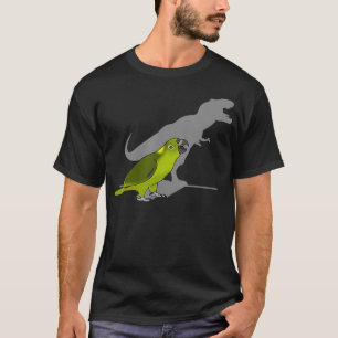 Funny dinosaur Birb T-rex Yellow Naped Amazon T-shirt