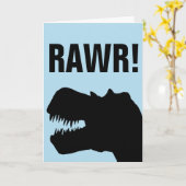 FUNNY DINOSAUR BIRTHDAY CARDS KAART (Gele Bloem)