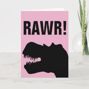 FUNNY DINOSAUR BIRTHDAY-KAARTEN VOOR MOM HAAR KAART