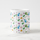 Funny Dinosaur bladeren Grote Koffiekop (Voorkant)