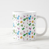 Funny Dinosaur bladeren Grote Koffiekop (Rechts)