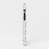 Funny Dinosaur, bladeren iPhone Hoesje (Linkerkant)