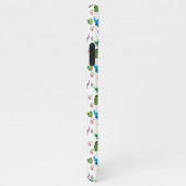 Funny Dinosaur, bladeren iPhone Hoesje (Rechterkant)