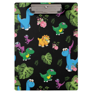 Funny Dinosaur, bladeren Klembord