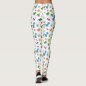 Funny Dinosaur bladeren Leggings (Achterkant)