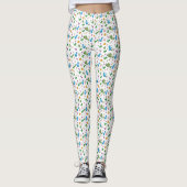Funny Dinosaur bladeren Leggings (Voorkant)