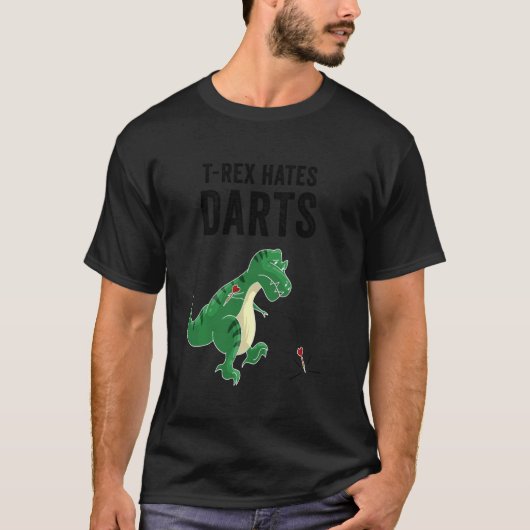 Funny Dinosaur Cool T Rex haat sport T-shirt (Voorkant)
