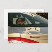 Funny Dinosaur Dank u Briefkaart (Voorkant / Achterkant)