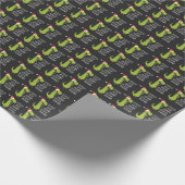 Funny Dinosaur Fa Ra Rawr Rawr kerstt Rex Cadeaupapier (Hoek)