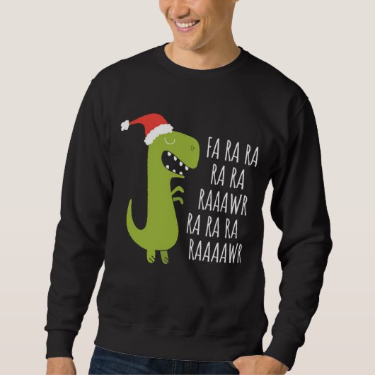 Funny Dinosaur Fa Ra Rawr Rawr kerstt Rex Trui (Voorkant)