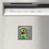 Funny Dinosaur Grooaagghh - Funny Little Dinosaur Magneet (Insitu (Vaatwasser))