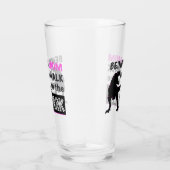 Funny Dinosaur Mam is een Walk in het Park Glas (Rechts)