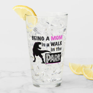 Funny Dinosaur Mam is een Walk in het Park Glas